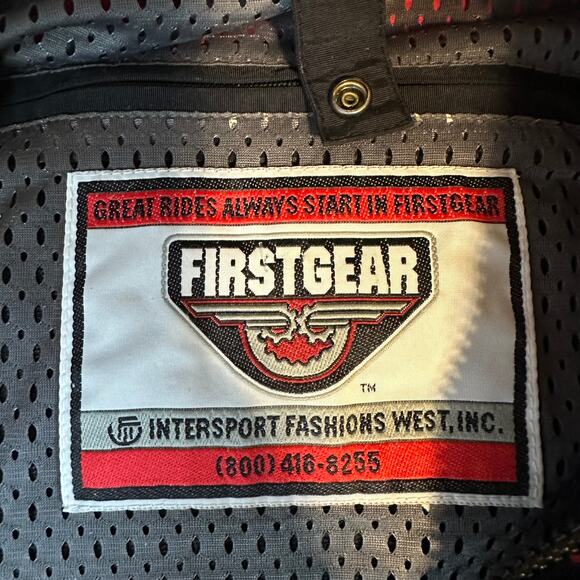 First Gear Kilimanjaro Black Red Hypertex Motorcycle Riding Jacket Women's Large - Picture 8 of 11